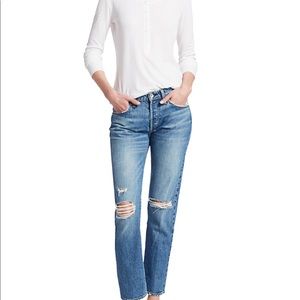 Rag and Bone Rosa Mid-Rise Boyfriend Jean